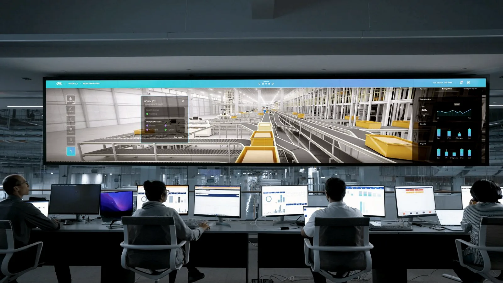 A wall of monitoring screens in a dark operations room, representing two overlapping approaches to credential exposure monitoring.